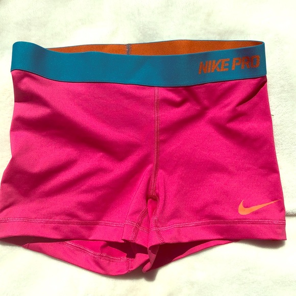 NWOT Pink Nike Pro Shorts